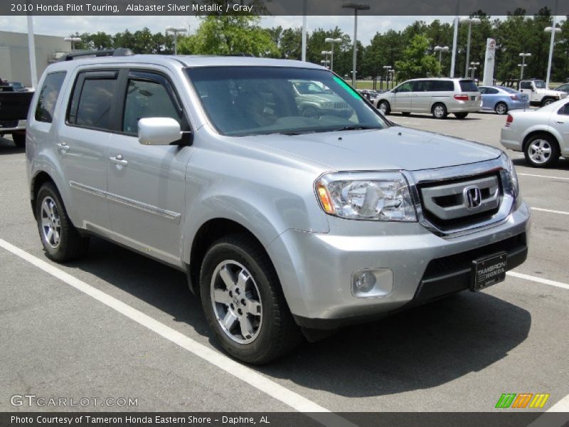 Alabaster Silver Metallic / Gray 2010 Honda Pilot Touring