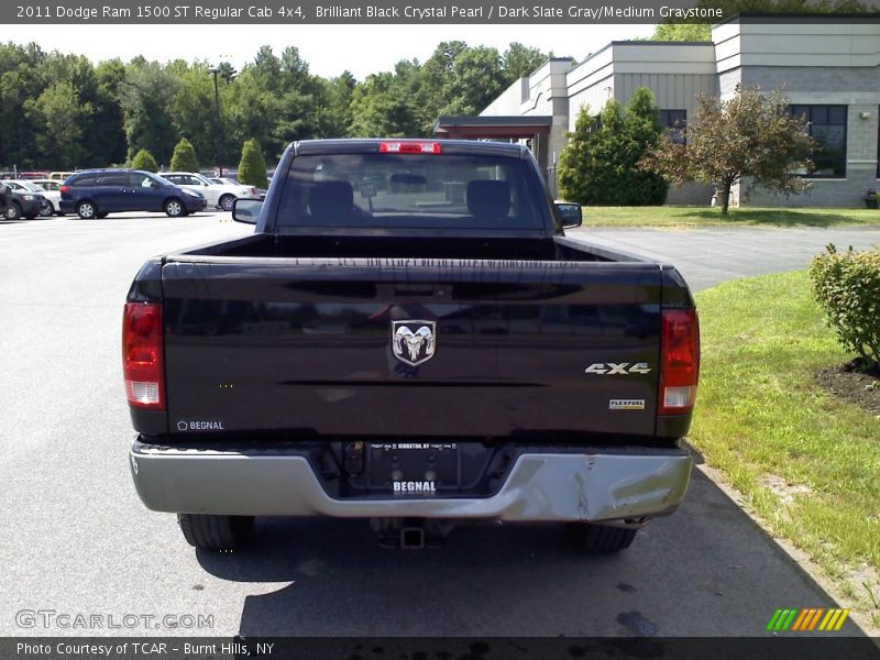 Brilliant Black Crystal Pearl / Dark Slate Gray/Medium Graystone 2011 Dodge Ram 1500 ST Regular Cab 4x4
