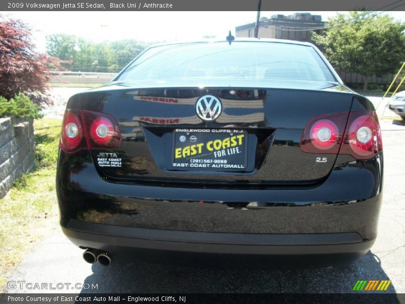 Black Uni / Anthracite 2009 Volkswagen Jetta SE Sedan