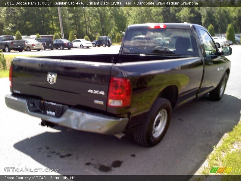 Brilliant Black Crystal Pearl / Dark Slate Gray/Medium Graystone 2011 Dodge Ram 1500 ST Regular Cab 4x4