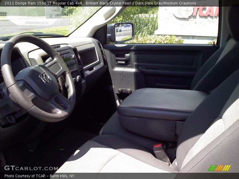 Brilliant Black Crystal Pearl / Dark Slate Gray/Medium Graystone 2011 Dodge Ram 1500 ST Regular Cab 4x4