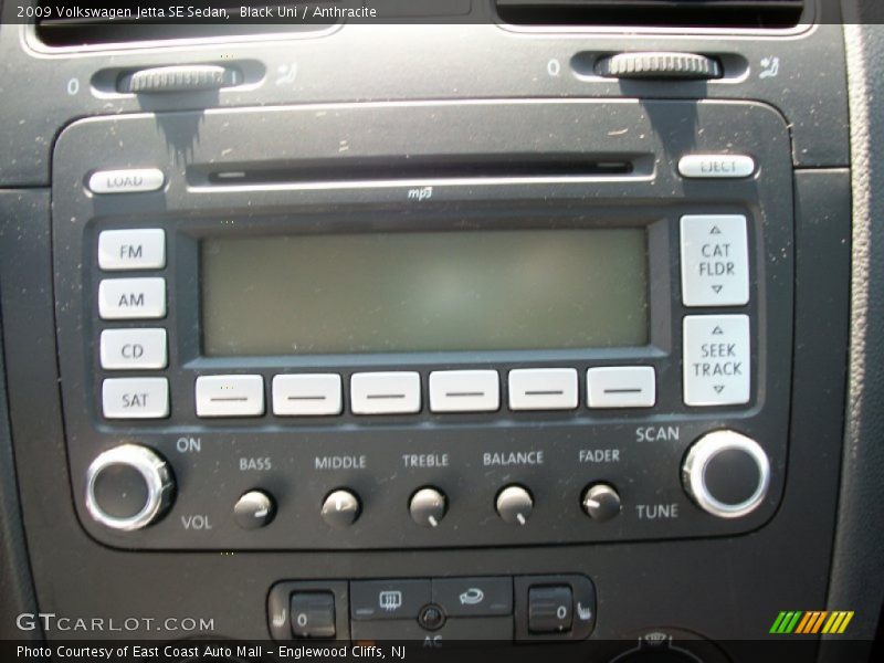 Black Uni / Anthracite 2009 Volkswagen Jetta SE Sedan