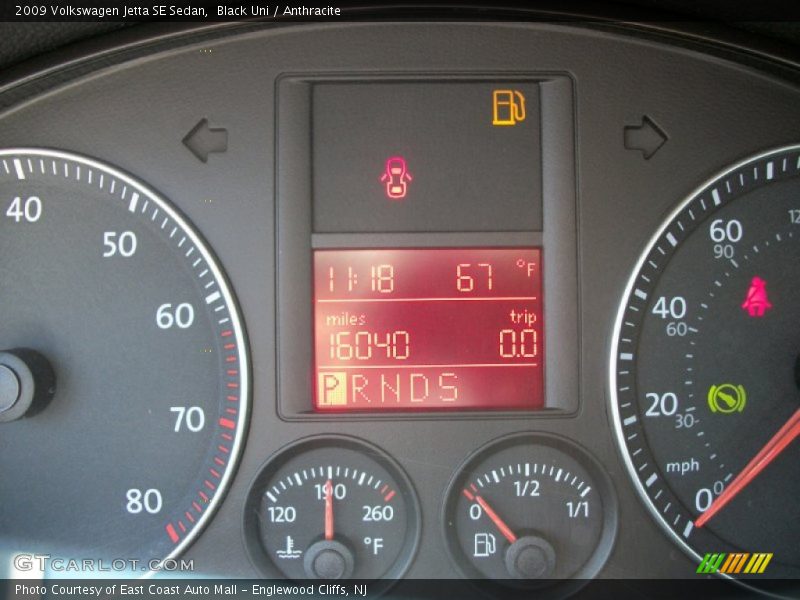 Black Uni / Anthracite 2009 Volkswagen Jetta SE Sedan