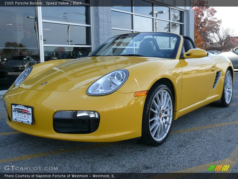Speed Yellow / Black 2005 Porsche Boxster