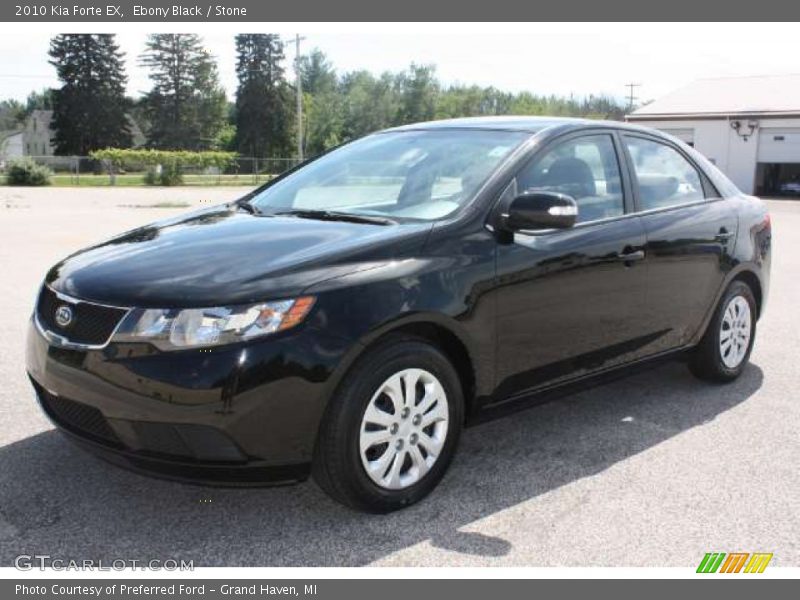 Ebony Black / Stone 2010 Kia Forte EX