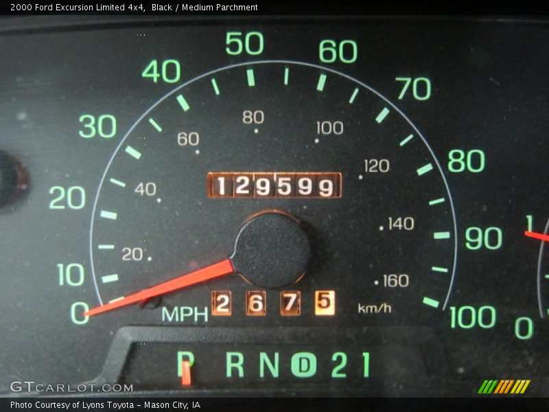 Black / Medium Parchment 2000 Ford Excursion Limited 4x4