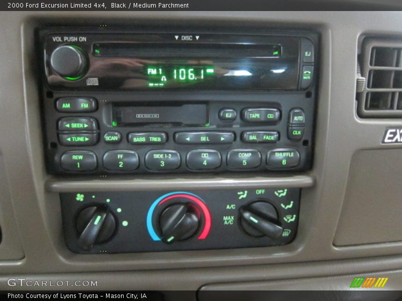 Black / Medium Parchment 2000 Ford Excursion Limited 4x4