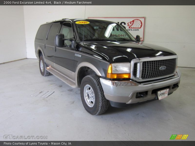 Black / Medium Parchment 2000 Ford Excursion Limited 4x4