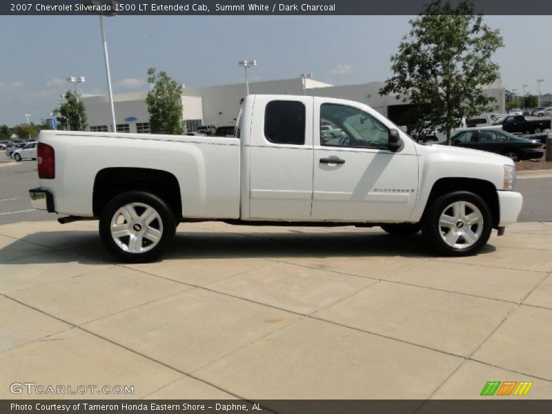 Summit White / Dark Charcoal 2007 Chevrolet Silverado 1500 LT Extended Cab