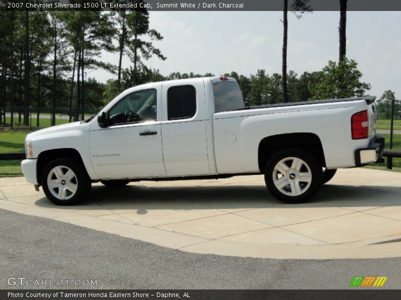 Summit White / Dark Charcoal 2007 Chevrolet Silverado 1500 LT Extended Cab