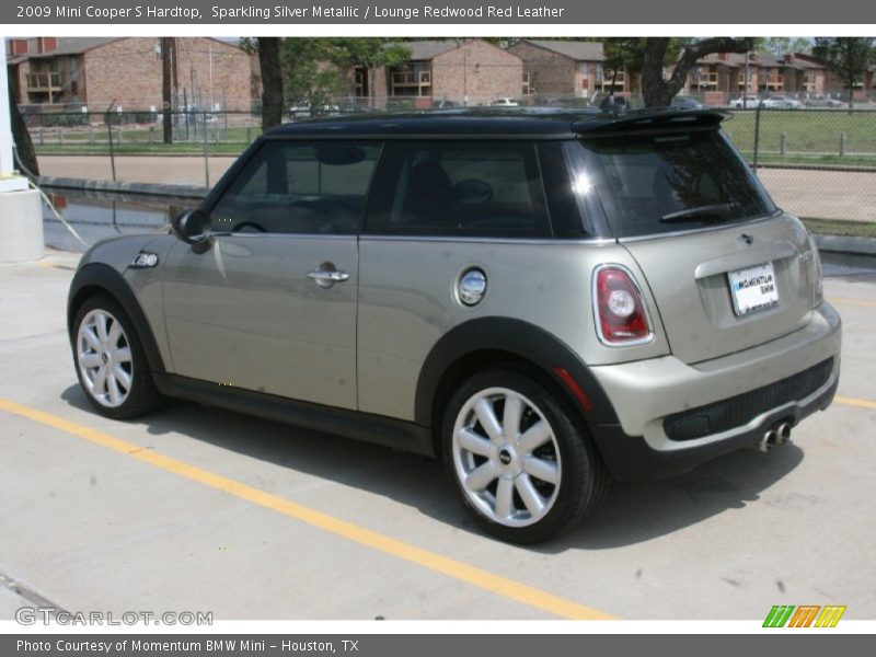 Sparkling Silver Metallic / Lounge Redwood Red Leather 2009 Mini Cooper S Hardtop