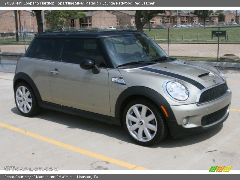 Sparkling Silver Metallic / Lounge Redwood Red Leather 2009 Mini Cooper S Hardtop