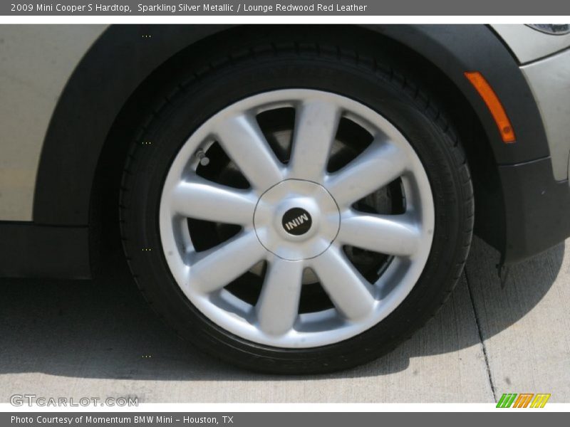 Sparkling Silver Metallic / Lounge Redwood Red Leather 2009 Mini Cooper S Hardtop