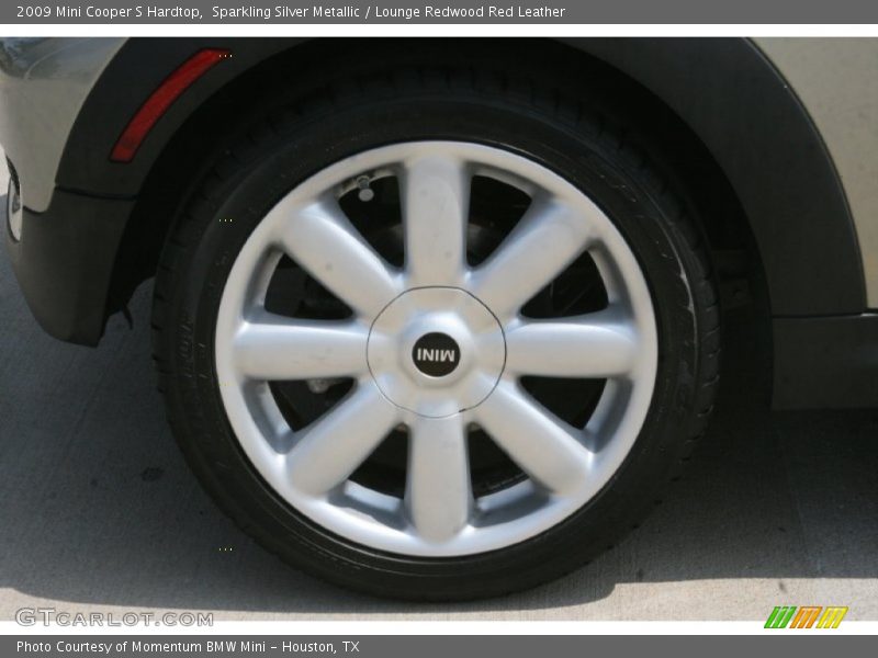 Sparkling Silver Metallic / Lounge Redwood Red Leather 2009 Mini Cooper S Hardtop