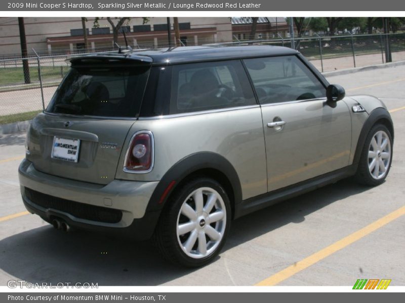 Sparkling Silver Metallic / Lounge Redwood Red Leather 2009 Mini Cooper S Hardtop