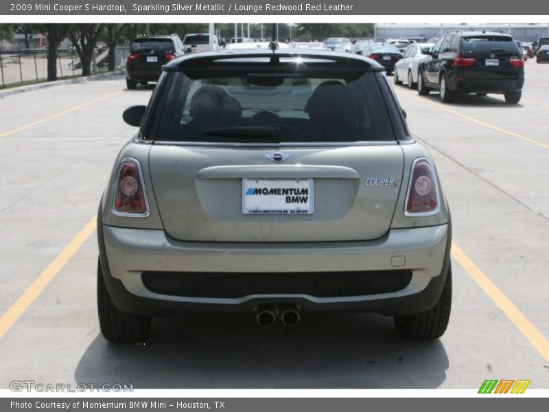 Sparkling Silver Metallic / Lounge Redwood Red Leather 2009 Mini Cooper S Hardtop