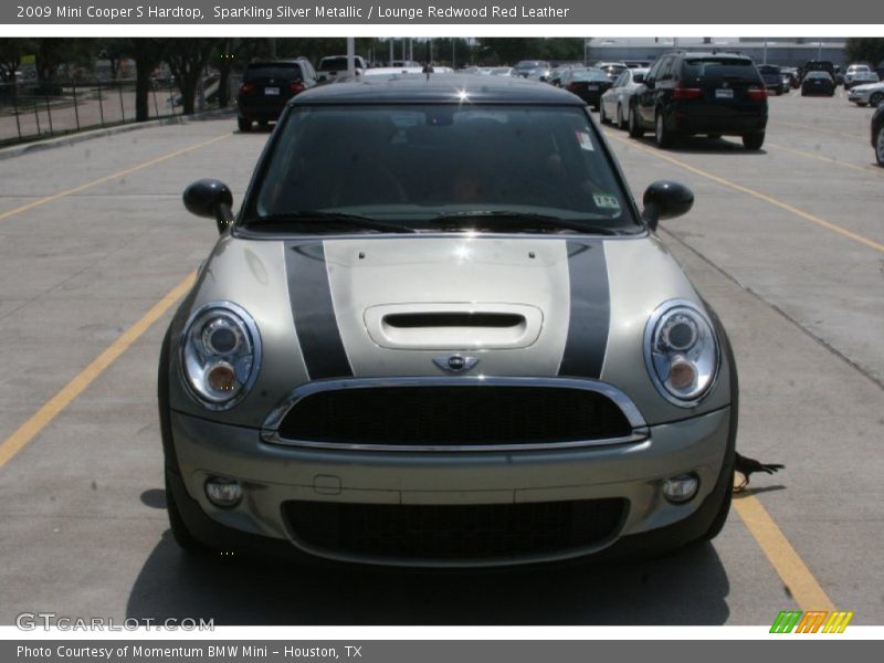 Sparkling Silver Metallic / Lounge Redwood Red Leather 2009 Mini Cooper S Hardtop