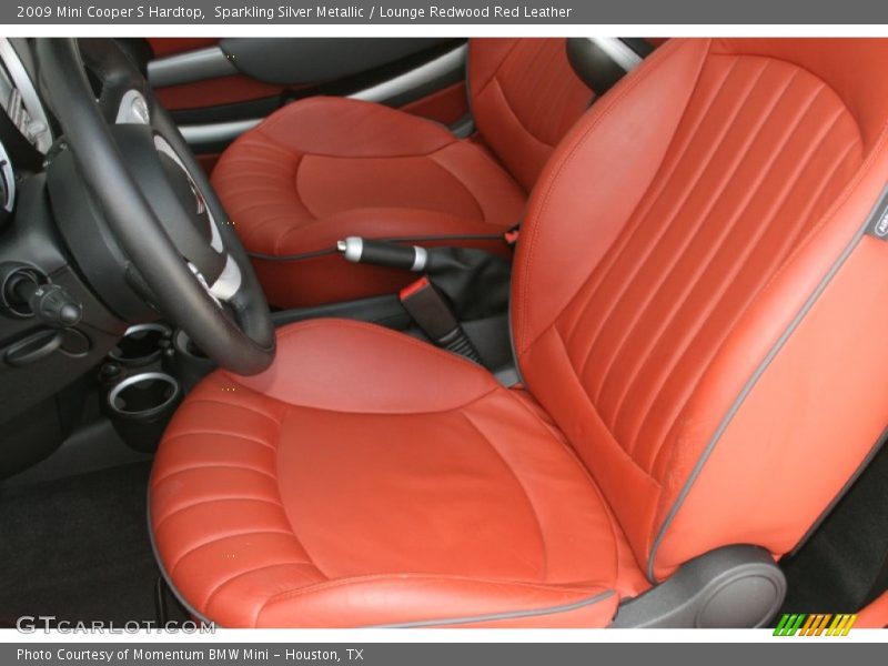 Sparkling Silver Metallic / Lounge Redwood Red Leather 2009 Mini Cooper S Hardtop