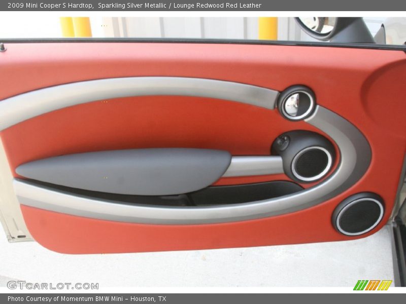 Sparkling Silver Metallic / Lounge Redwood Red Leather 2009 Mini Cooper S Hardtop