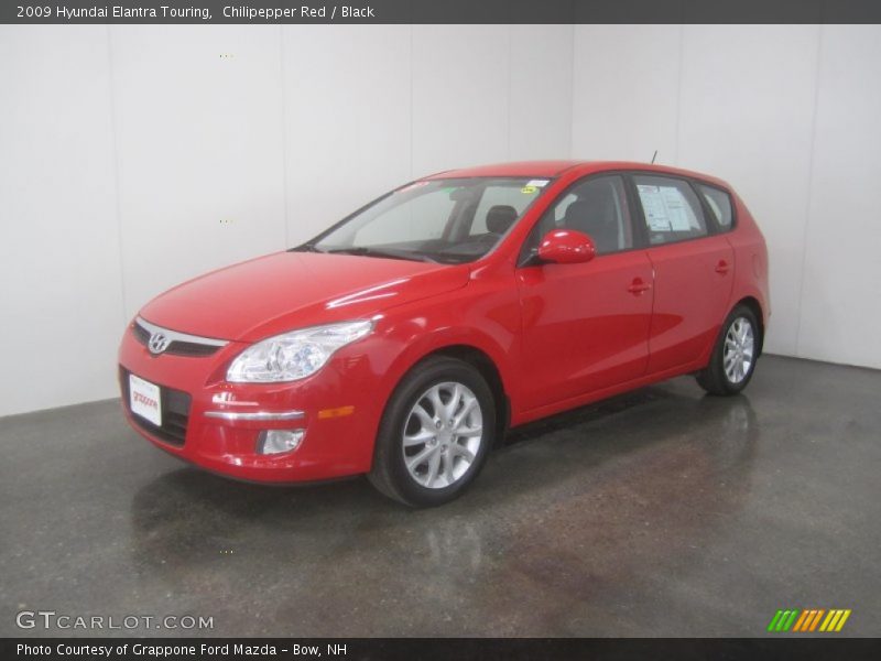 Chilipepper Red / Black 2009 Hyundai Elantra Touring