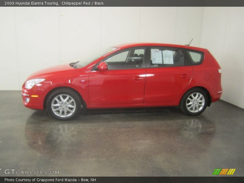 Chilipepper Red / Black 2009 Hyundai Elantra Touring