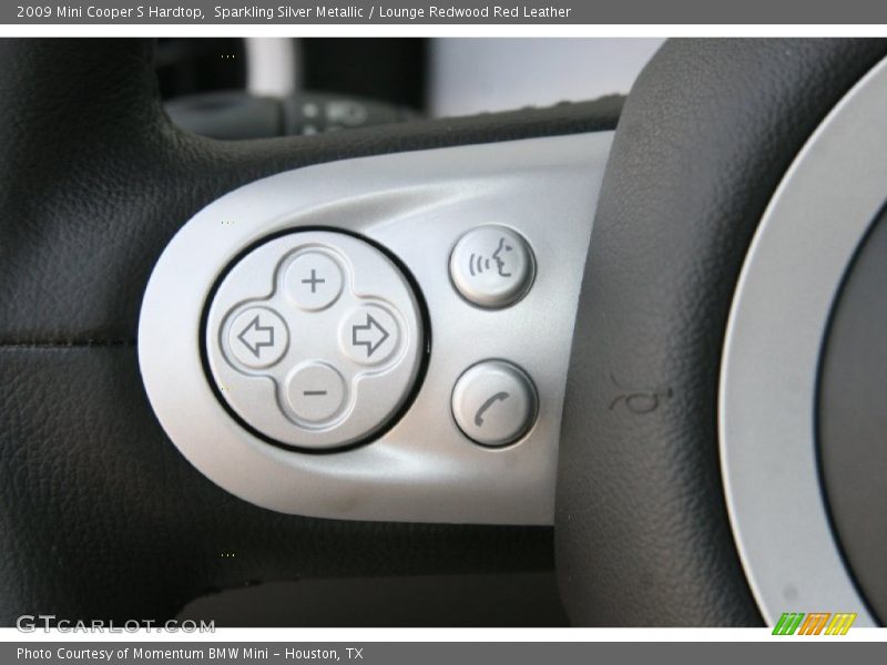 Sparkling Silver Metallic / Lounge Redwood Red Leather 2009 Mini Cooper S Hardtop