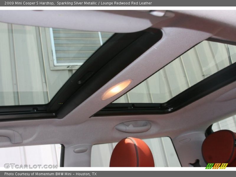 Sparkling Silver Metallic / Lounge Redwood Red Leather 2009 Mini Cooper S Hardtop