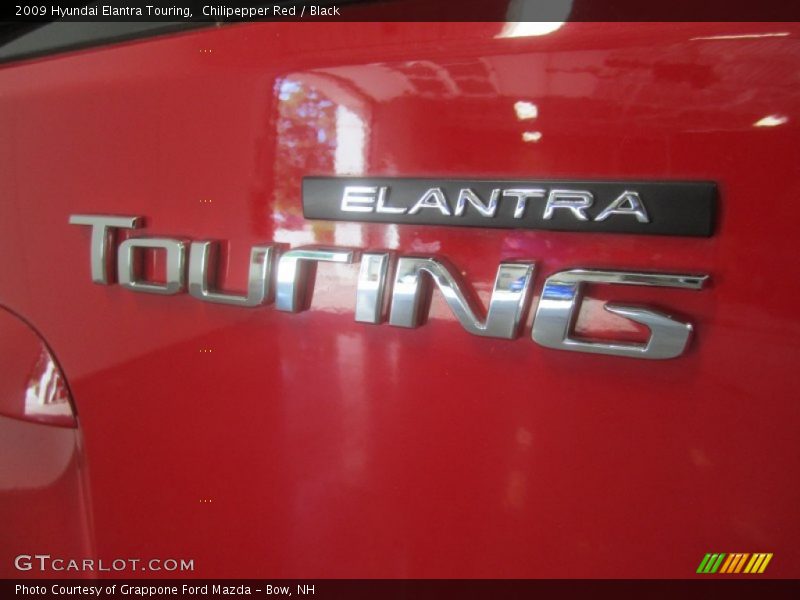 Chilipepper Red / Black 2009 Hyundai Elantra Touring