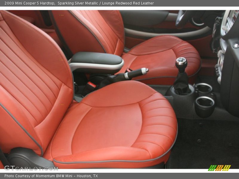 Sparkling Silver Metallic / Lounge Redwood Red Leather 2009 Mini Cooper S Hardtop
