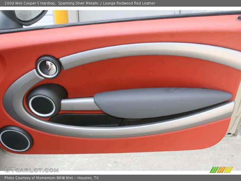Sparkling Silver Metallic / Lounge Redwood Red Leather 2009 Mini Cooper S Hardtop