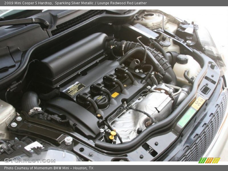 Sparkling Silver Metallic / Lounge Redwood Red Leather 2009 Mini Cooper S Hardtop
