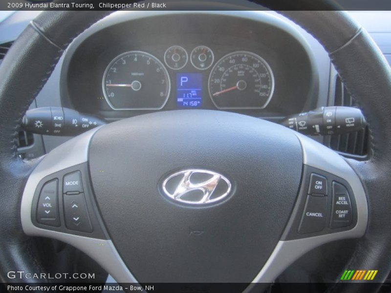 Chilipepper Red / Black 2009 Hyundai Elantra Touring