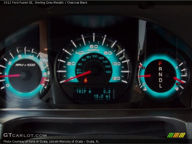 Sterling Grey Metallic / Charcoal Black 2012 Ford Fusion SE