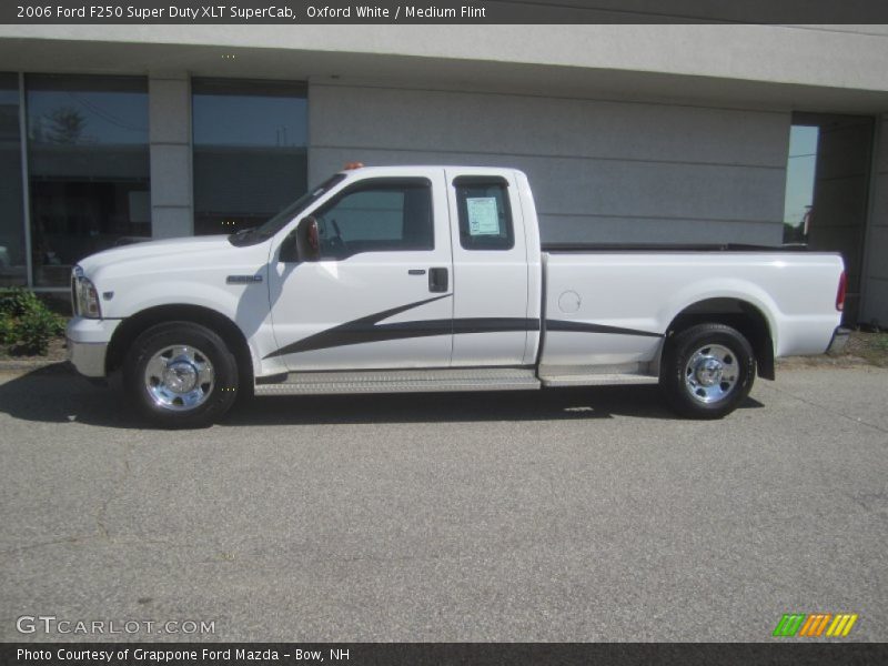 Oxford White / Medium Flint 2006 Ford F250 Super Duty XLT SuperCab