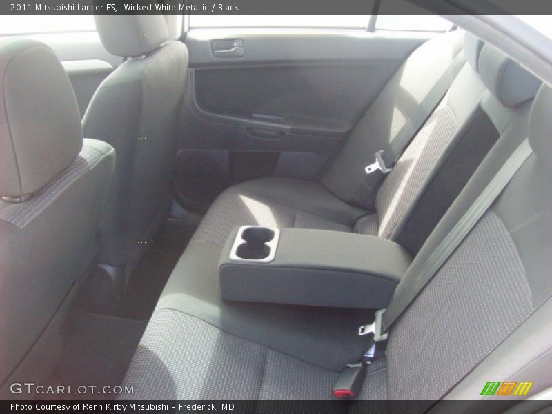 Wicked White Metallic / Black 2011 Mitsubishi Lancer ES