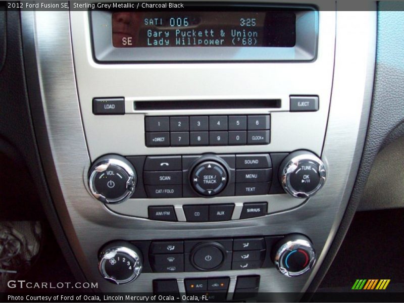 Sterling Grey Metallic / Charcoal Black 2012 Ford Fusion SE