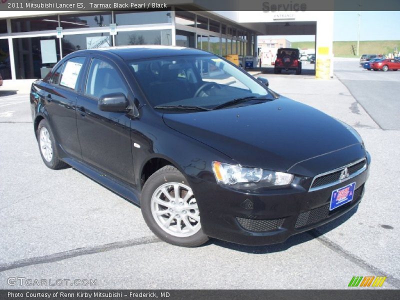 Tarmac Black Pearl / Black 2011 Mitsubishi Lancer ES