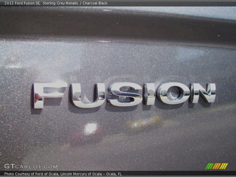 Sterling Grey Metallic / Charcoal Black 2012 Ford Fusion SE