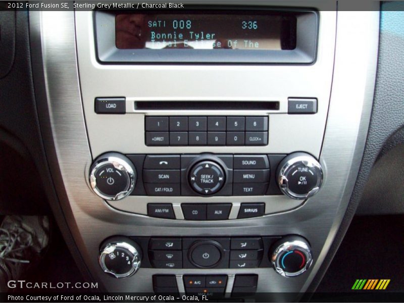 Sterling Grey Metallic / Charcoal Black 2012 Ford Fusion SE