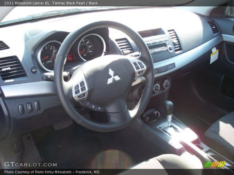 Tarmac Black Pearl / Black 2011 Mitsubishi Lancer ES