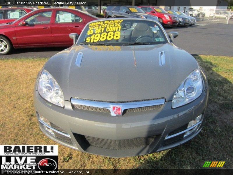 Techno Gray / Black 2008 Saturn Sky Roadster