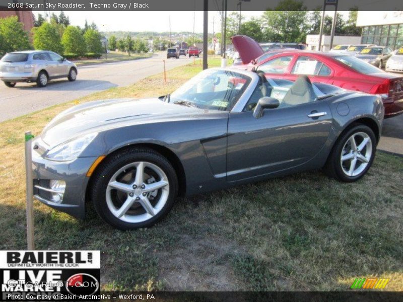 Techno Gray / Black 2008 Saturn Sky Roadster
