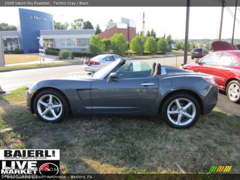 Techno Gray / Black 2008 Saturn Sky Roadster