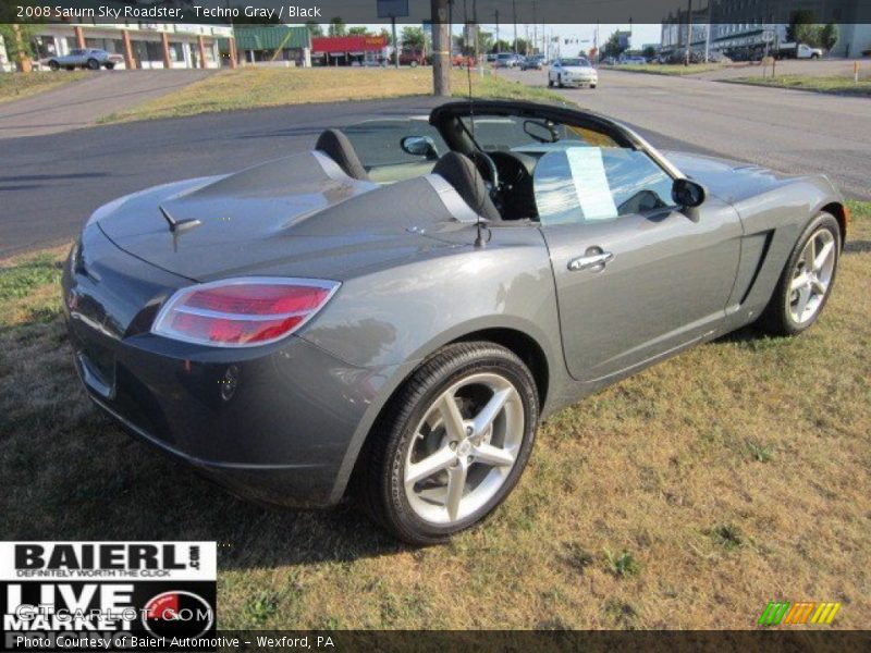 Techno Gray / Black 2008 Saturn Sky Roadster