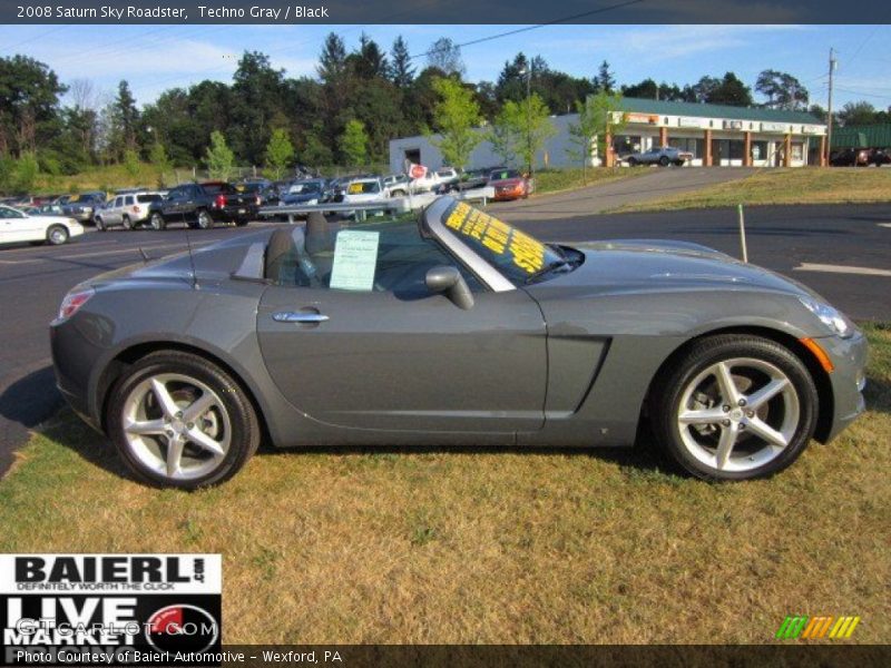 Techno Gray / Black 2008 Saturn Sky Roadster