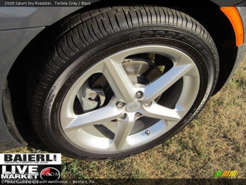 Techno Gray / Black 2008 Saturn Sky Roadster