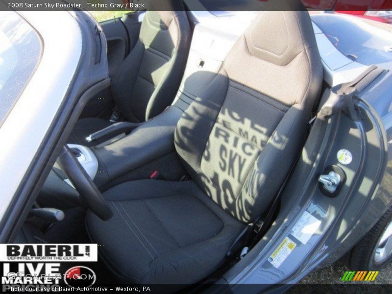 Techno Gray / Black 2008 Saturn Sky Roadster
