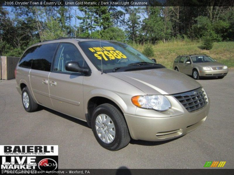 Linen Gold Metallic / Dark Khaki/Light Graystone 2006 Chrysler Town & Country LX