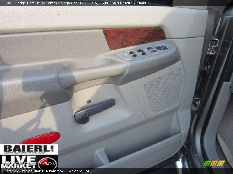 Light Khaki Metallic / Khaki 2008 Dodge Ram 3500 Laramie Mega Cab 4x4 Dually