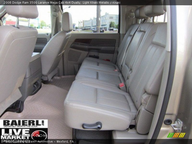 Light Khaki Metallic / Khaki 2008 Dodge Ram 3500 Laramie Mega Cab 4x4 Dually